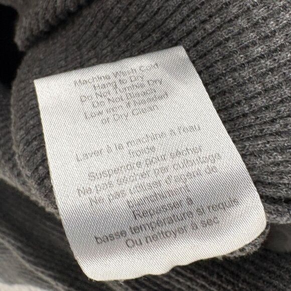 Aritzia TNA Size Large Alder Thermal Waffle Knit Long Sleeve Gray Relaxed Fit - Picture 8 of 9